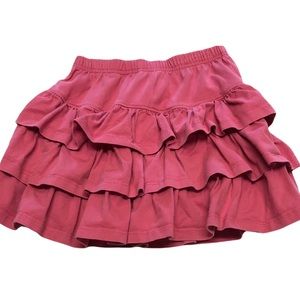 Hanna Andersson Rose Pink 3-Tier Scooter Ruffle Skort - 8/130